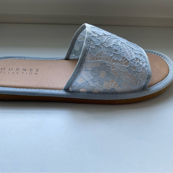 NWT Journee Collection Women’s Eniola TruComfort foam slide flat sandals blue - Picture 10 of 12